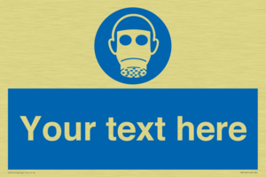 Custom Respirator Required Sign